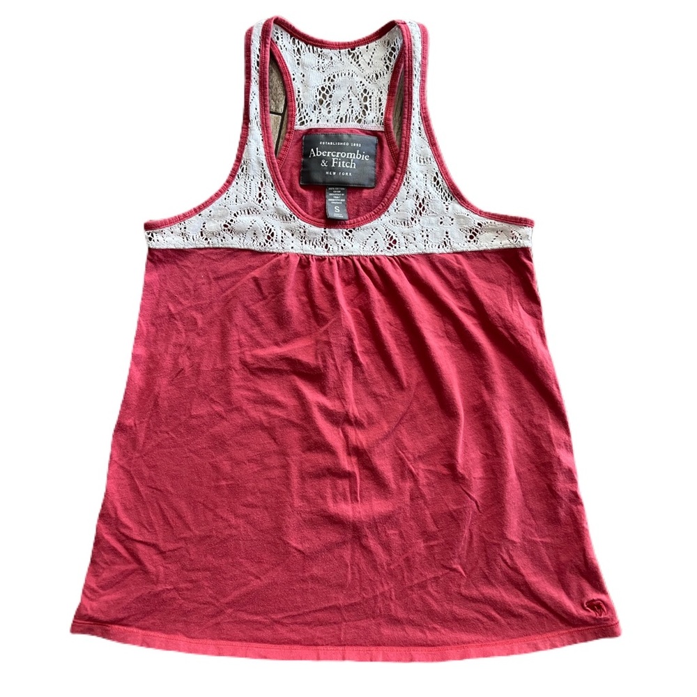 Vintage Y2K ABERCROMBIE & FITCH Lace Top Tank Top Size Small